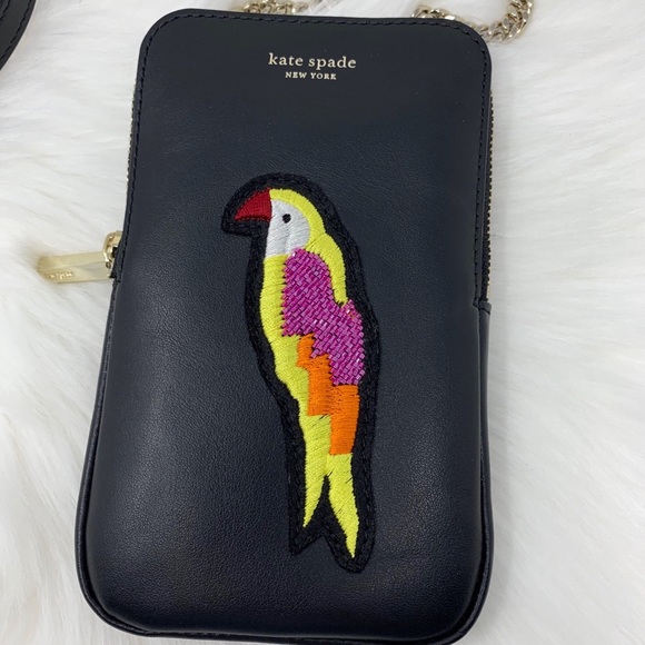 kate spade Handbags - Kate spade iPhone case crossbody flock party phone